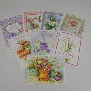 Lot of 8 PVA Paralyzed Veterans Assorted Greeting Cards Get Well Sympathy